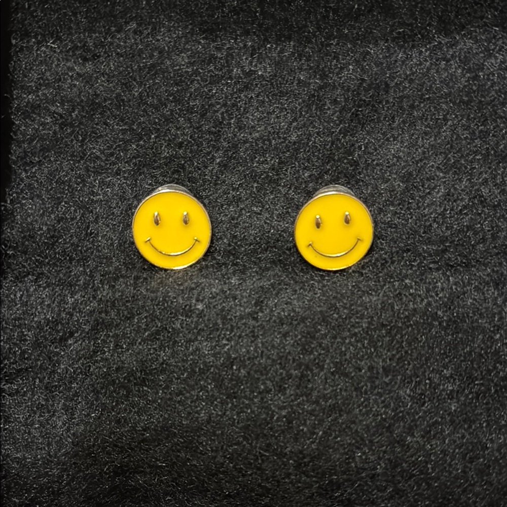 Yellow Smiley Face Earrings